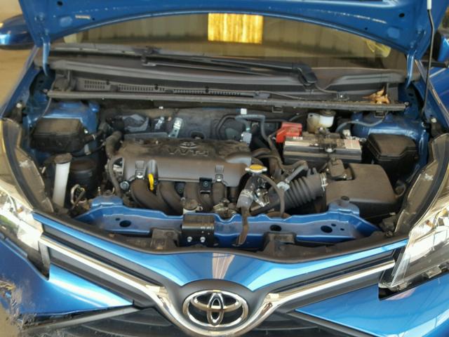 VNKJTUD30GA059777 - 2016 TOYOTA YARIS L BLUE photo 7