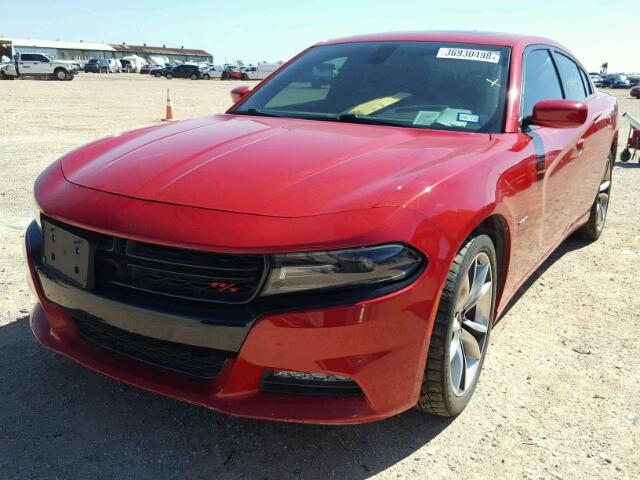 2C3CDXCTXFH734556 - 2015 DODGE CHARGER R/ RED photo 2
