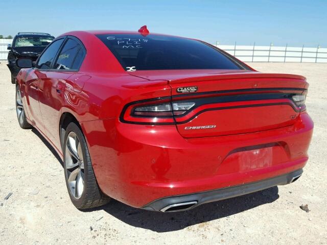 2C3CDXCTXFH734556 - 2015 DODGE CHARGER R/ RED photo 3