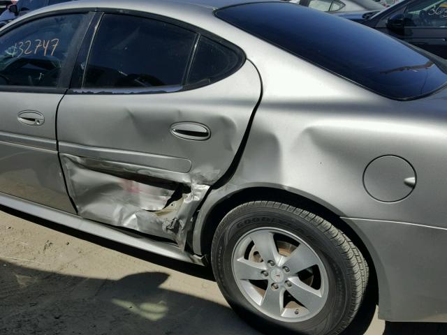 2G2WP552X81116906 - 2008 PONTIAC GRAND PRIX SILVER photo 9