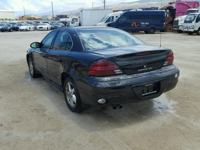 1G2NF52E53M721166 - 2003 PONTIAC GRAND AM S BLACK photo 3