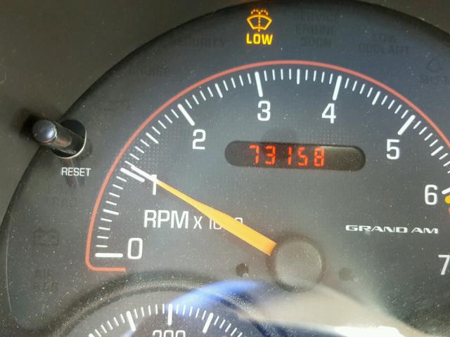 1G2NF52E53M721166 - 2003 PONTIAC GRAND AM S 黑色 照片 8