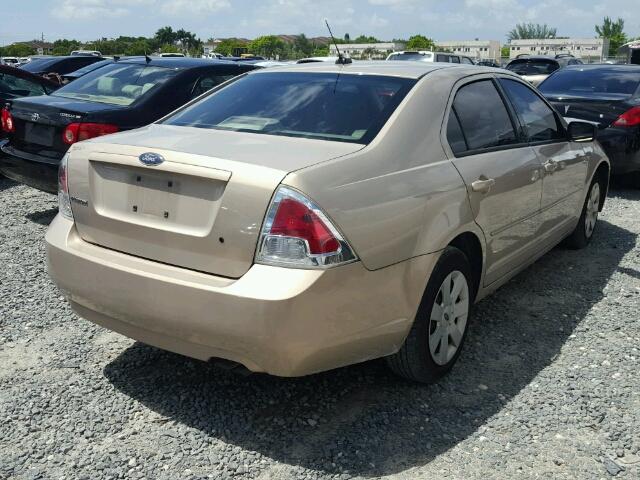 3FAHP06ZX7R185338 - 2007 FORD FUSION S GOLD photo 4