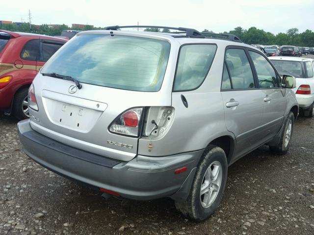 JTJHF10U520265975 - 2002 LEXUS RX 300 SILVER photo 4