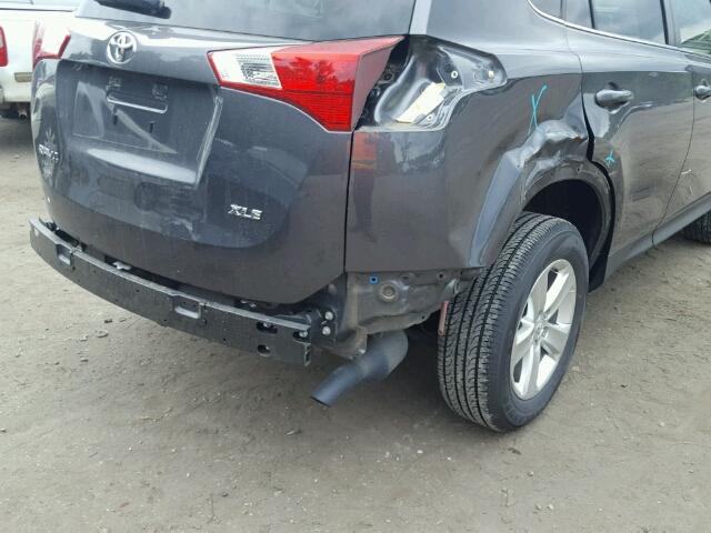 JTMWFREV9EJ015468 - 2014 TOYOTA RAV4 XLE GRAY photo 9