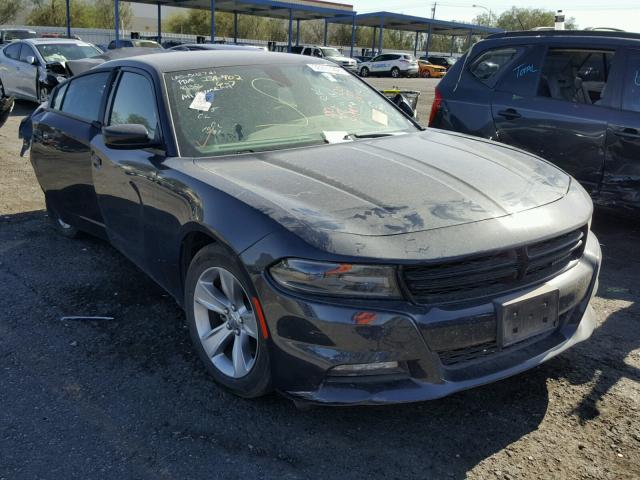 2C3CDXHG3GH258406 - 2016 DODGE CHARGER SX GRAY photo 1