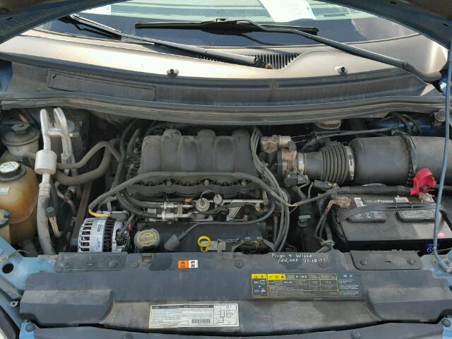 2FMZA57481BA70609 - 2001 FORD WINDSTAR S BLUE photo 7