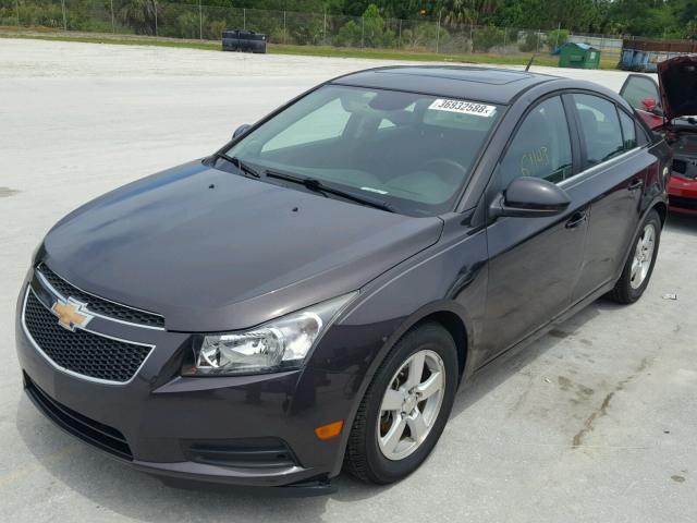 1G1PC5SB9E7216230 - 2014 CHEVROLET CRUZE LT GRAY photo 2