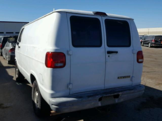 2B7HB21Y5SK531483 - 1995 DODGE RAM VAN B2 WHITE photo 3