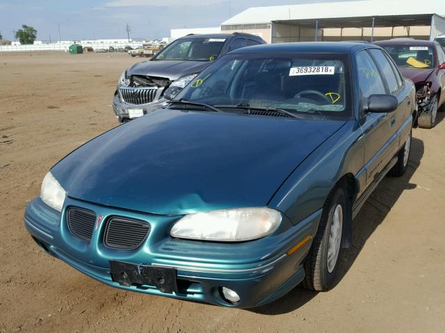 1G2NE52T7WM500013 - 1998 PONTIAC GRAND AM S GREEN photo 2