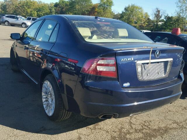 19UUA662X7A027111 - 2007 ACURA TL BLUE photo 3