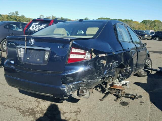 19UUA662X7A027111 - 2007 ACURA TL BLUE photo 4