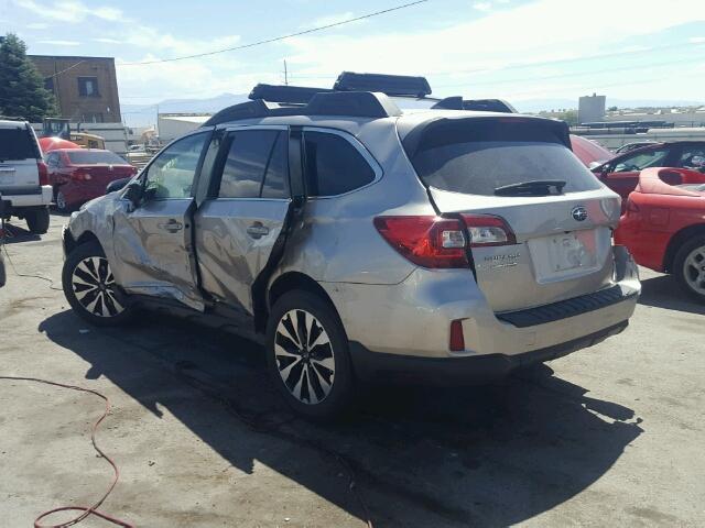 4S4BSANCXG3302458 - 2016 SUBARU OUTBACK 2. SILVER photo 3