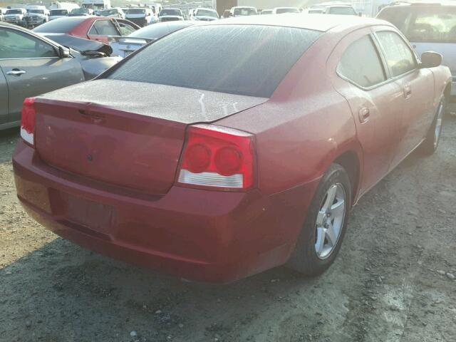 2B3KA43D59H515520 - 2009 DODGE CHARGER RED photo 4