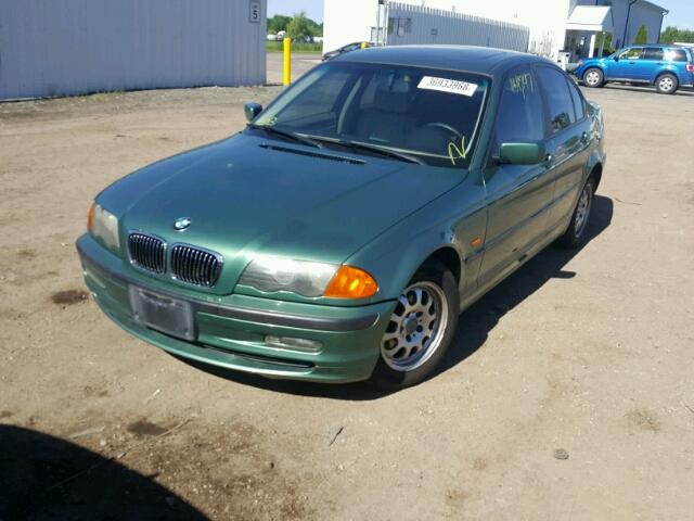 WBAAM333XXFP53068 - 1999 BMW 323I AUTOM GREEN photo 2