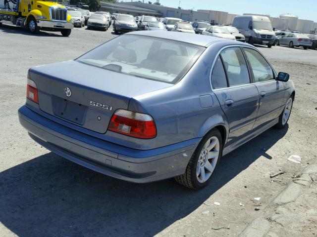 WBADT43422GZ95905 - 2002 BMW 525 I AUTO BLUE photo 4