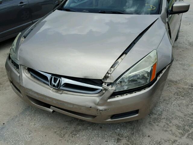 3HGCM56456G706332 - 2006 HONDA ACCORD LX TAN photo 9