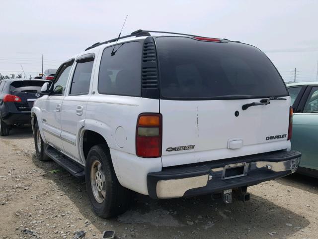 1GNEC13T71R157957 - 2001 CHEVROLET TAHOE C150 WHITE photo 3