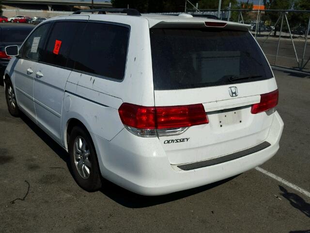 5FNRL38618B410845 - 2008 HONDA ODYSSEY EX WHITE photo 3