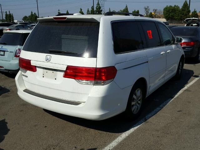 5FNRL38618B410845 - 2008 HONDA ODYSSEY EX WHITE photo 4