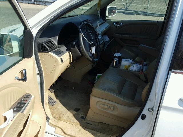 5FNRL38618B410845 - 2008 HONDA ODYSSEY EX WHITE photo 5