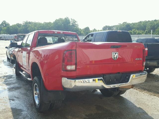 3D73Y4CL0BG546479 - 2011 DODGE RAM 3500 RED photo 3