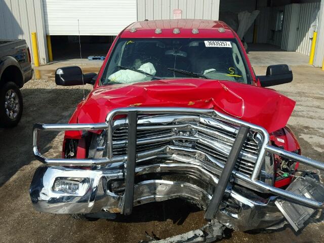 3D73Y4CL0BG546479 - 2011 DODGE RAM 3500 RED photo 7