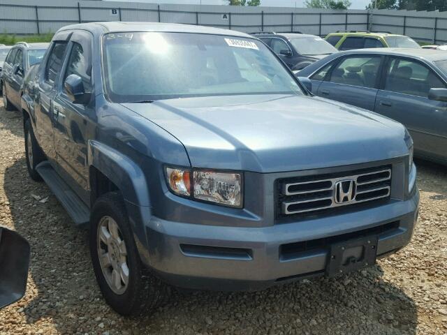 2HJYK16537H522726 - 2007 HONDA RIDGELINE BLUE photo 1