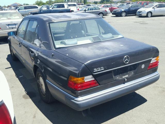 WDBEA26D9MB291664 - 1991 MERCEDES-BENZ 300 E 2.6 GRAY photo 3