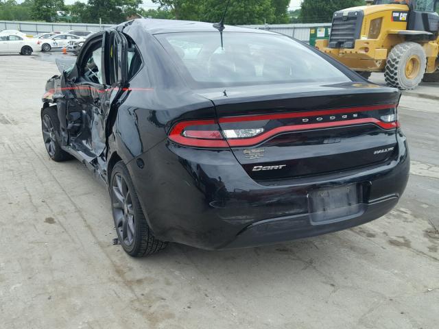 1C3CDFFA7GD818367 - 2016 DODGE DART SXT S BLACK photo 3