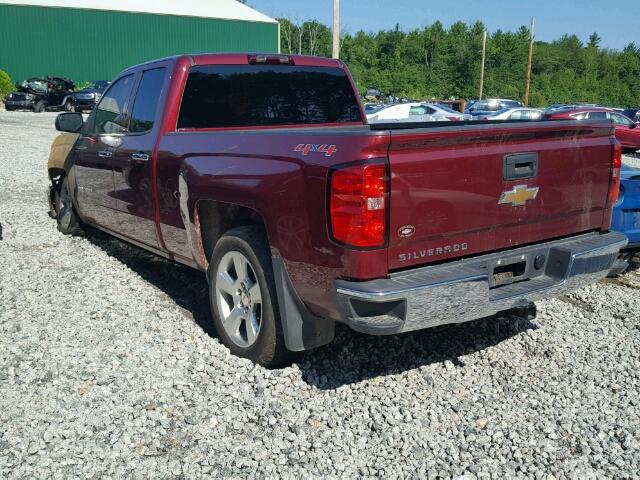 1GCVKPEC1FZ318211 - 2015 CHEVROLET SILVERADO MAROON photo 3