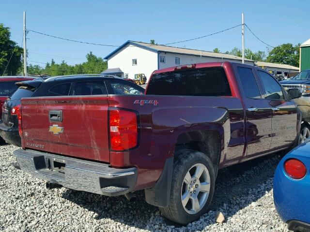 1GCVKPEC1FZ318211 - 2015 CHEVROLET SILVERADO MAROON photo 4