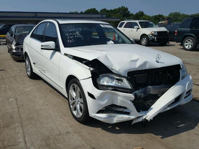 WDDGF8AB6DR241354 - 2013 MERCEDES-BENZ C300 4 MAT WHITE photo 1