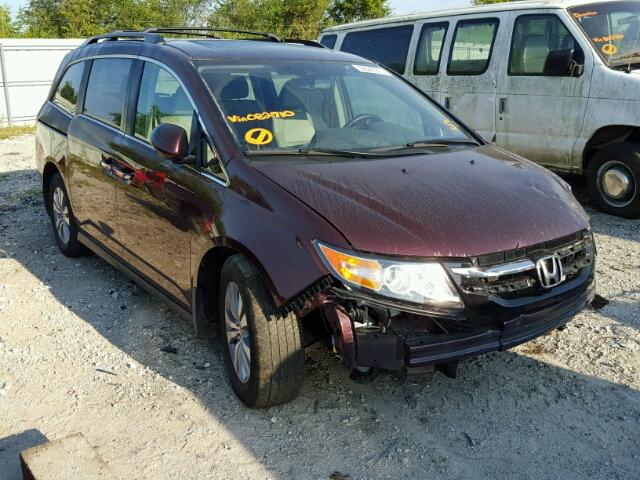 5FNRL5H61FB082710 - 2015 HONDA ODYSSEY EX MAROON photo 1