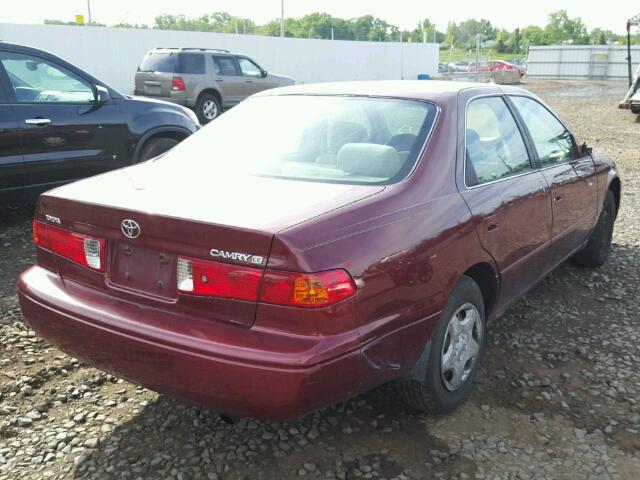 4T1BG22K5YU944651 - 2000 TOYOTA CAMRY RED photo 4