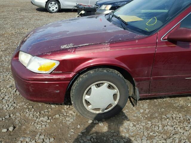 4T1BG22K5YU944651 - 2000 TOYOTA CAMRY RED photo 9