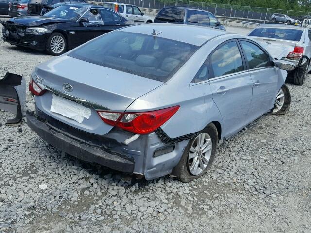 5NPEB4AC8DH793850 - 2013 HYUNDAI SONATA GLS BLUE photo 4