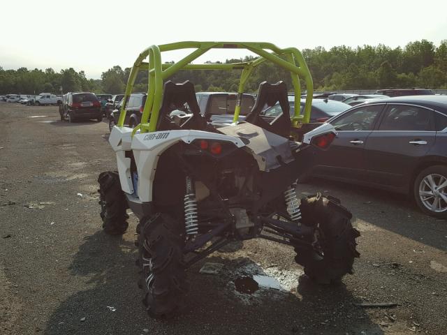 3JBPGAP23FJ000074 - 2015 CAN-AM MAVERICK 1 WHITE photo 3