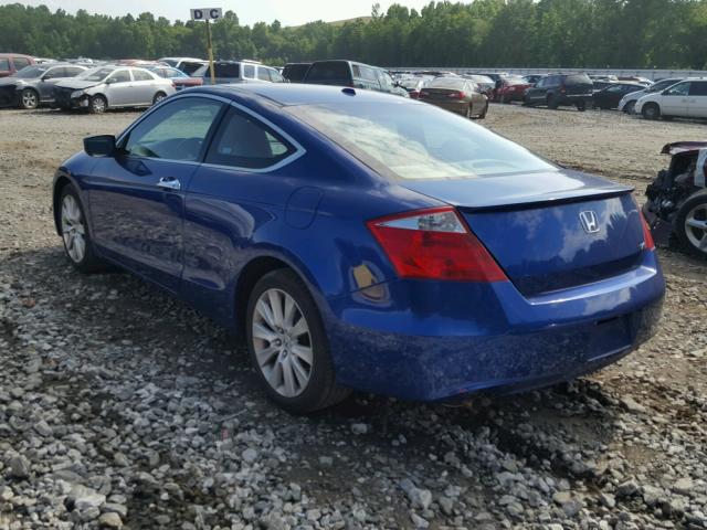 1HGCS22818A003339 - 2008 HONDA ACCORD EXL BLUE photo 3