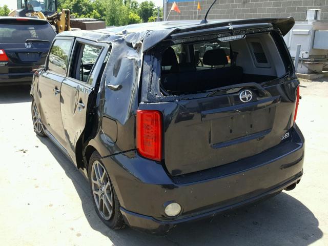 JTLKE50EX81001492 - 2008 TOYOTA SCION XB BLACK photo 3