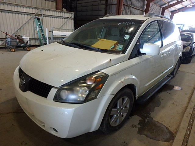 5N1BV28U55N112392 - 2005 NISSAN QUEST S/SE WHITE photo 2