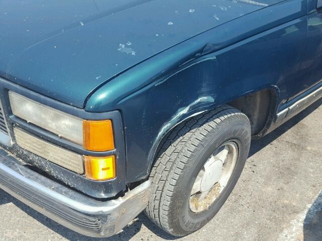 2GTEC19R2T1534243 - 1996 GMC SIERRA C15 GREEN photo 9