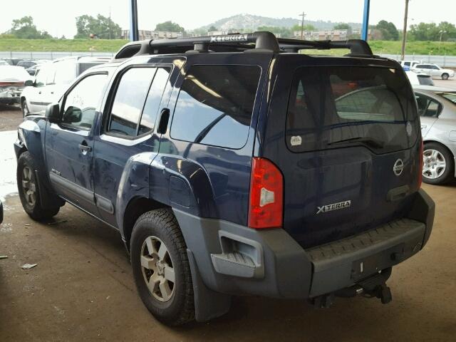 5N1AN08U56C555462 - 2006 NISSAN XTERRA OFF BLUE photo 3