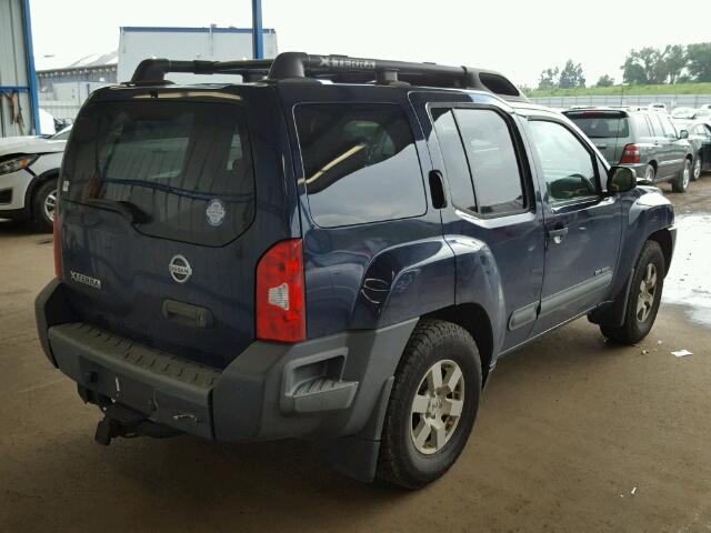 5N1AN08U56C555462 - 2006 NISSAN XTERRA OFF BLUE photo 4