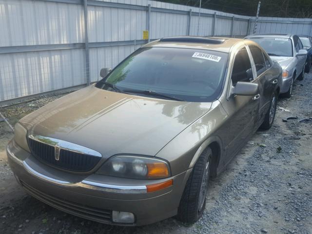 1LNHM87A62Y705924 - 2002 LINCOLN LS Yaşıl foto 2