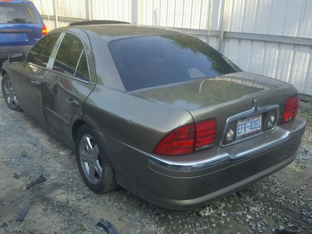 1LNHM87A62Y705924 - 2002 LINCOLN LS Yaşıl foto 3