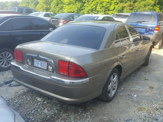 1LNHM87A62Y705924 - 2002 LINCOLN LS Yaşıl foto 4