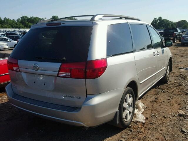 5TDZA23C55S335197 - 2005 TOYOTA SIENNA CE SILVER photo 4