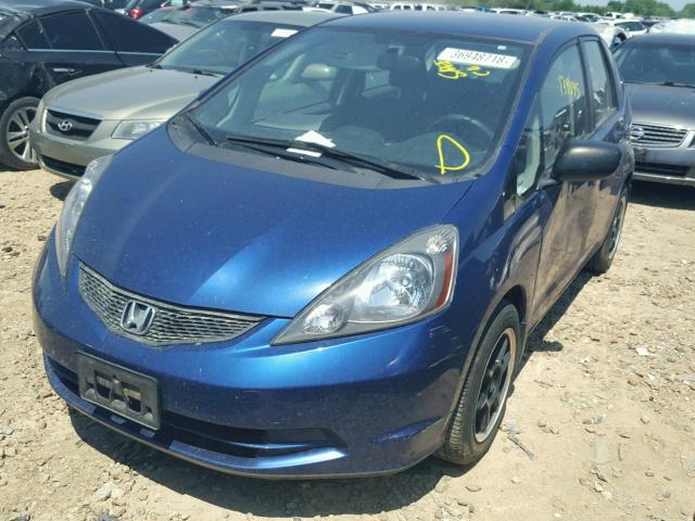 JHMGE8G27AS014357 - 2010 HONDA FIT BLUE photo 2