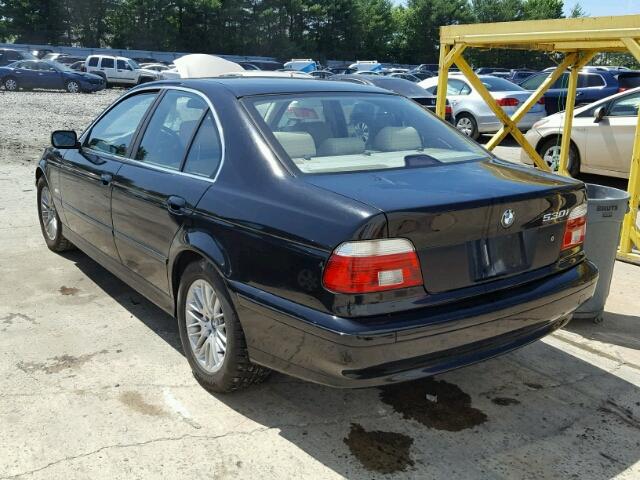 WBADT63412CH89819 - 2002 BMW 530 I AUTO BLACK photo 3